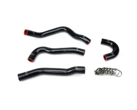 HPS Black Reinforced Silicone Radiator Hose Kit Coolant for Mitsubishi Lancer EVO 10