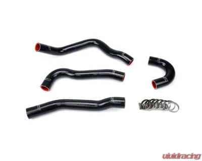HPS Black Reinforced Silicone Radiator Hose Kit Coolant for Mitsubishi Lancer EVO 10 - 57-1043-BLK