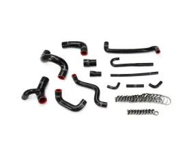 HPS Black Reinforced Silicone Radiator and Heater Hose Kit Coolant for BMW 88-91 E30 M3 Left Hand Drive