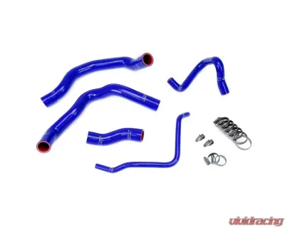 HPS Blue Reinforced Silicone Radiator Hose Kit Coolant for Mini 02-08 Cooper S Supercharged - 57-1211-BLUE