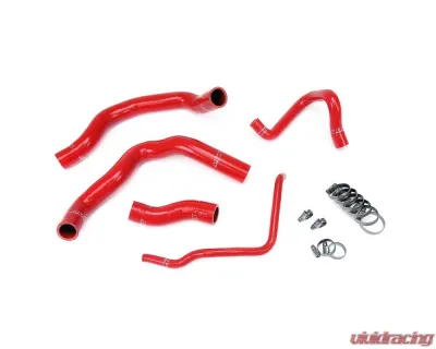 HPS Red Reinforced Silicone Radiator Hose Kit Coolant for Mini 02-08 Cooper S Supercharged - 57-1211-RED
