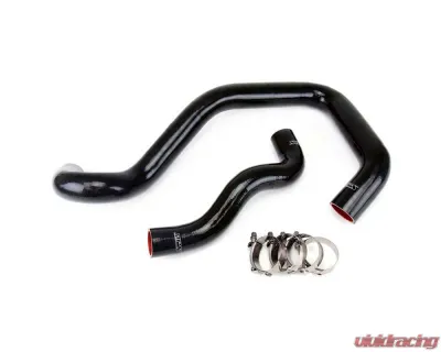 HPS Performance High Temp 3-ply Reinforced Silicone,Replace OEM Rubber Radiator Coolant Hoses Ford 6.0L V8 - 57-1214-BLK