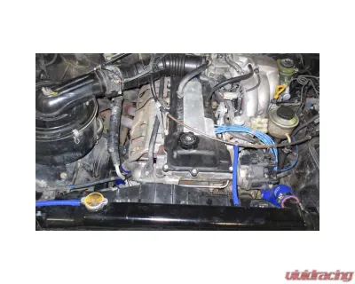 HPS Performance High Temp 3-ply Reinforced Silicone,Replace OEM Rubber Radiator Coolant Hoses - 57-1218-BLUE