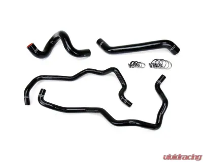 HPS Black Reinforced Silicone Radiator + Heater Hose Kit for Jeep 07-11 Wrangler JK 3.8L V6 Left Hand Drive - 57-1220-BLK