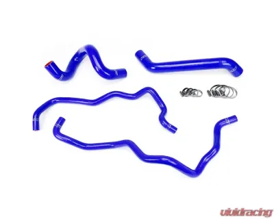 HPS Blue Reinforced Silicone Radiator + Heater Hose Kit for Jeep 07-11 Wrangler JK 3.8L V6 Left Hand Drive - 57-1220-BLUE
