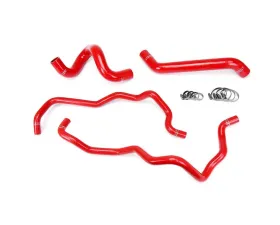 HPS Red Reinforced Silicone Radiator + Heater Hose Kit for Jeep 07-11 Wrangler JK 3.8L V6 Left Hand Drive