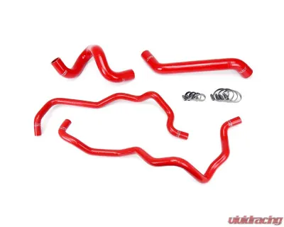 HPS Red Reinforced Silicone Radiator + Heater Hose Kit for Jeep 07-11 Wrangler JK 3.8L V6 Left Hand Drive - 57-1220-RED
