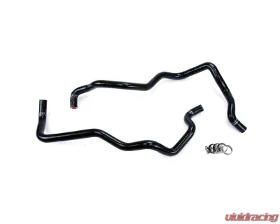 HPS Black Reinforced Silicone Heater Hose Kit for Jeep 07-11 Wrangler JK 3.8L V6 Left Hand Drive - 57-1220H-BLK
