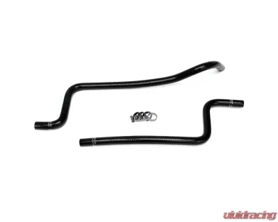 HPS Black Reinforced Silicone Heater Hose Kit for Jeep 97-01 Wrangler TJ 4.0L Left Hand Drive - 57-1221H-BLK