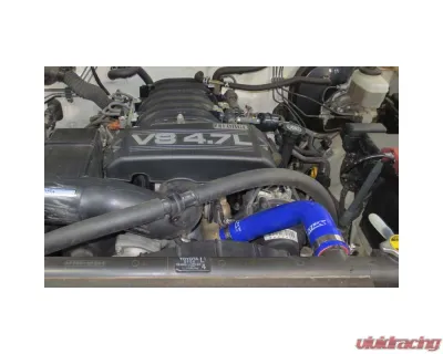 HPS Performance High Temp 3-ply Reinforced Silicone,Replace OEM Rubber Radiator Coolant Hoses Toyota 2004-2006 4.7L V8 - 57-1224-BLUE