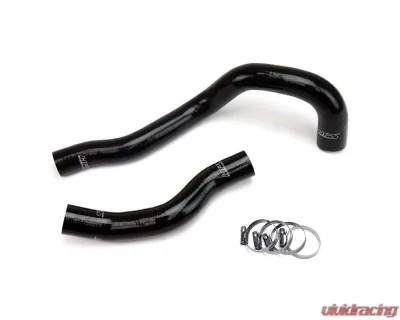 HPS Performance High Temp 3-ply Reinforced Silicone,Replace OEM Rubber Radiator Coolant Hoses - 57-1225-BLK
