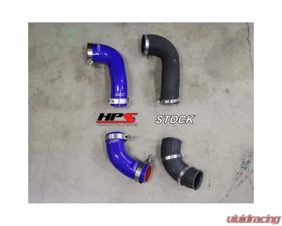 HPS Black Reinforced Silicone Intercooler Hose Kit for Mitsubishi 03-07 Lancer EVO 8 9 MR US-Spec - 57-1227-BLK