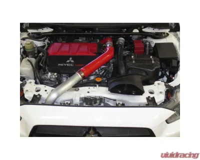HPS Black Reinforced Silicone Intercooler Hose Kit for Mitsubishi Lancer EVO 10 X US-Spec - 57-1228-BLK