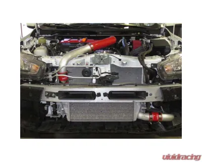 HPS Black Reinforced Silicone Intercooler Hose Kit for Mitsubishi Lancer EVO 10 X US-Spec - 57-1228-BLK