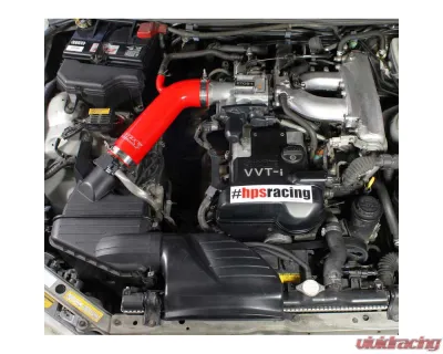 HPS Black Reinforced Silicone Post MAF Air Intake Hose Kit for Lexus 01-05 IS300 I6 3.0L - 57-1232-BLK