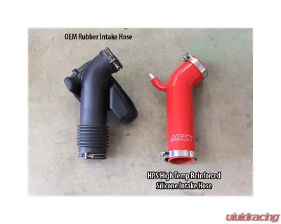 HPS Black Reinforced Silicone Post MAF Air Intake Hose Kit for Lexus 01-05 IS300 I6 3.0L - 57-1232-BLK