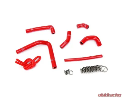 HPS Red Reinforced Silicone Radiator Hose Kit Coolant for Honda 02-07 CR250R 2 Stroke - 57-1233-RED