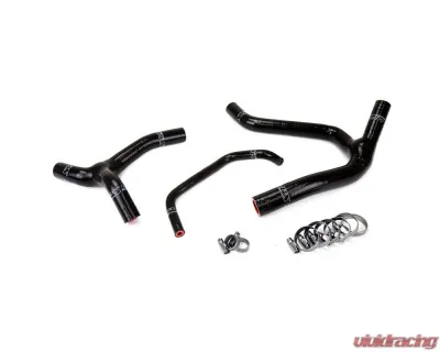 HPS Performance Products Black Silicone Radiator Hose Kit for Kawasaki 2006-2008 KX450F - 57-1244-BLK
