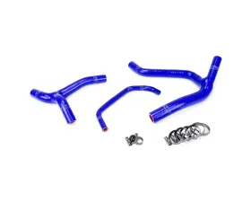 HPS Blue Reinforced Silicone Radiator Hose Kit Coolant for Kawasaki 06-08 KX450F