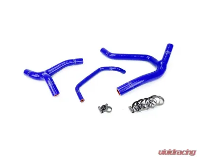 HPS Blue Reinforced Silicone Radiator Hose Kit Coolant for Kawasaki 06-08 KX450F - 57-1244-BLUE