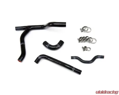 HPS Black Reinforced Silicone Radiator Hose Kit Coolant for Kawasaki 06-08 KX250F - 57-1245-BLK