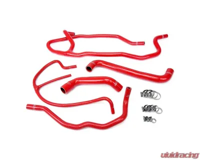 HPS Reinforced Red Silicone Radiator and Heater Hose Kit Coolant Chevy Corvette 6.0L LS2 V8 05-07 - 57-1277-RED