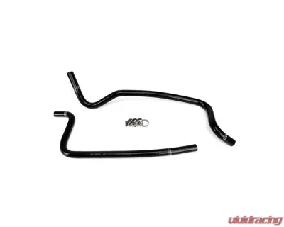 HPS Black Reinforced Silicone Heater Hose Kit for Jeep 02-06 Wrangler TJ 4.0L Left Hand Drive - 57-1283-BLK