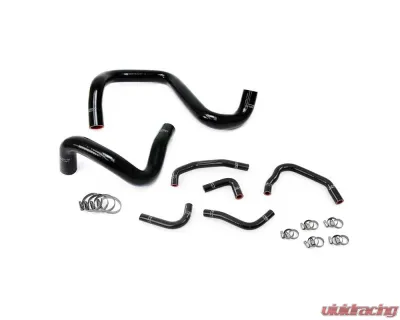 HPS Black Reinforced Silicone Radiator + Heater Hose Kit Coolant for Jeep 12-17 Wrangler JK & Unlimited 3.6L V6 Left Hand Drive - 57-1285-BLK