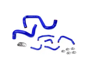 HPS Blue Reinforced Silicone Radiator + Heater Hose Kit Coolant for Jeep 12-17 Wrangler JK & Unlimited 3.6L V6 Left Hand Drive