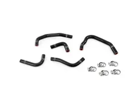 HPS Black Reinforced Silicone Heater Hose Kit Coolant for Jeep 12-17 Wrangler JK & Unlimited 3.6L V6 Left Hand Drive