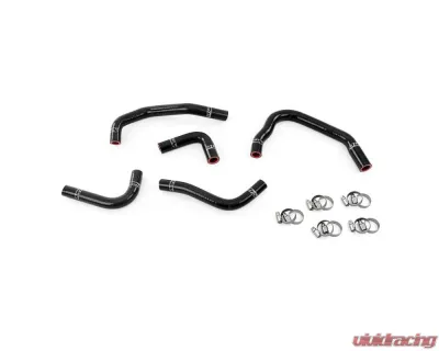 HPS Black Reinforced Silicone Heater Hose Kit Coolant for Jeep 12-17 Wrangler JK & Unlimited 3.6L V6 Left Hand Drive - 57-1285H-BLK