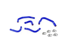 HPS Blue Reinforced Silicone Heater Hose Kit Coolant for Jeep 12-17 Wrangler JK & Unlimited 3.6L V6 Left Hand Drive