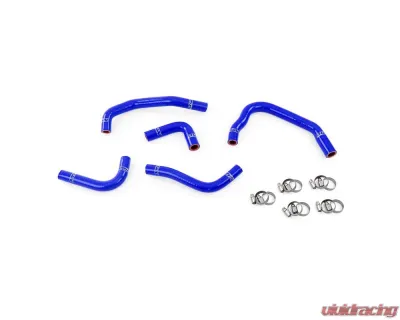 HPS Blue Reinforced Silicone Heater Hose Kit Coolant for Jeep 12-17 Wrangler JK & Unlimited 3.6L V6 Left Hand Drive - 57-1285H-BLUE