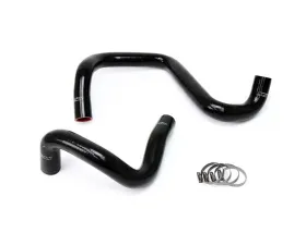 HPS Black Reinforced Silicone Radiator Hose Kit Coolant for Jeep 12-17 Wrangler JK & Unlimited 3.6L V6