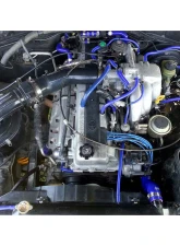 HPS Performance Products Blue Silicone Air Intake Hose Tube for Lexus LX450 1996-1997                                     - 57-1289-BLUE - Image 2