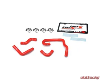 HPS Performance Products High Temp Reinforced Silicone Heater Hose Kit Red for Toyota 4Runner 90-95 - 57-1323H-RED