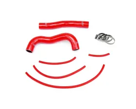 HPS Reinforced Red Silicone Radiator Hose Kit Coolant for Hyundai 13-14 Genesis Coupe 2.0T Turbo 4Cyl