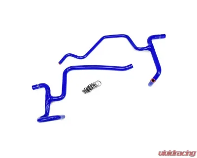 HPS Performance High temp 3-ply reinforced silicone, replaces OEM rubber heater coolant hoses - 57-1326H-BLUE
