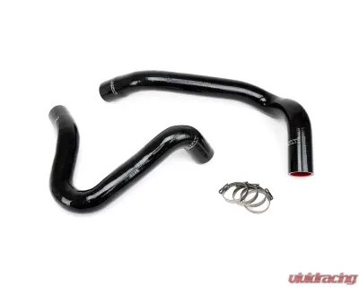 HPS Performance High Temp 3-ply Reinforced Silicone,Replace OEM Rubber Radiator Coolant Hoses Ford 1999-2001 7.3L V8 - 57-1331-BLK