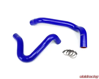 HPS Performance High Temp 3-ply Reinforced Silicone,Replace OEM Rubber Radiator Coolant Hoses Ford 1999-2001 7.3L V8 - 57-1331-BLUE