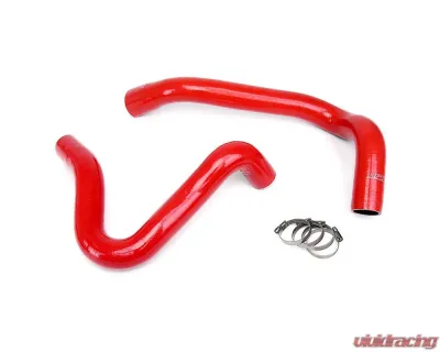 HPS Performance High Temp 3-ply Reinforced Silicone,Replace OEM Rubber Radiator Coolant Hoses Ford 1999-2001 7.3L V8 - 57-1331-RED
