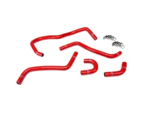 HPS Red Reinforced Silicone Radiator Hose Kit for Yamaha 04-07 YXR450 YXR660 Rhino