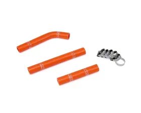 HPS Orange Reinforced Silicone Radiator Hose Kit for KTM 07-10 125SX 144SX 150SX