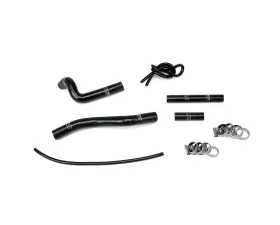 HPS Black Reinforced Silicone Radiator Hose Kit for Suzuki 01-08 RM125 2 Stroke