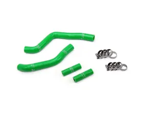 HPS Green Reinforced Silicone Radiator Hose Kit for Kawasaki 03-08 KX125 2 Stroke