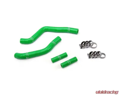 HPS Green Reinforced Silicone Radiator Hose Kit for Kawasaki 03-08 KX125 2 Stroke - 57-1365-GRN
