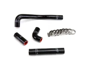 HPS Black Reinforced Silicone Radiator Hose Kit for Kawasaki 88-04 KX500