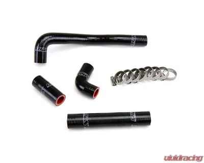 HPS Black Reinforced Silicone Radiator Hose Kit for Kawasaki 88-04 KX500 - 57-1367-BLK