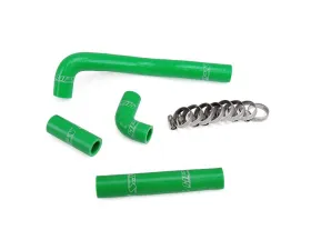HPS Green Reinforced Silicone Radiator Hose Kit for Kawasaki 88-04 KX500