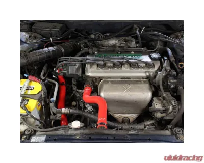 HPS Performance Products Red Silicone Radiator Hose Kit for Honda Accord 98-02 2.3L 4Cyl - 57-1394-RED